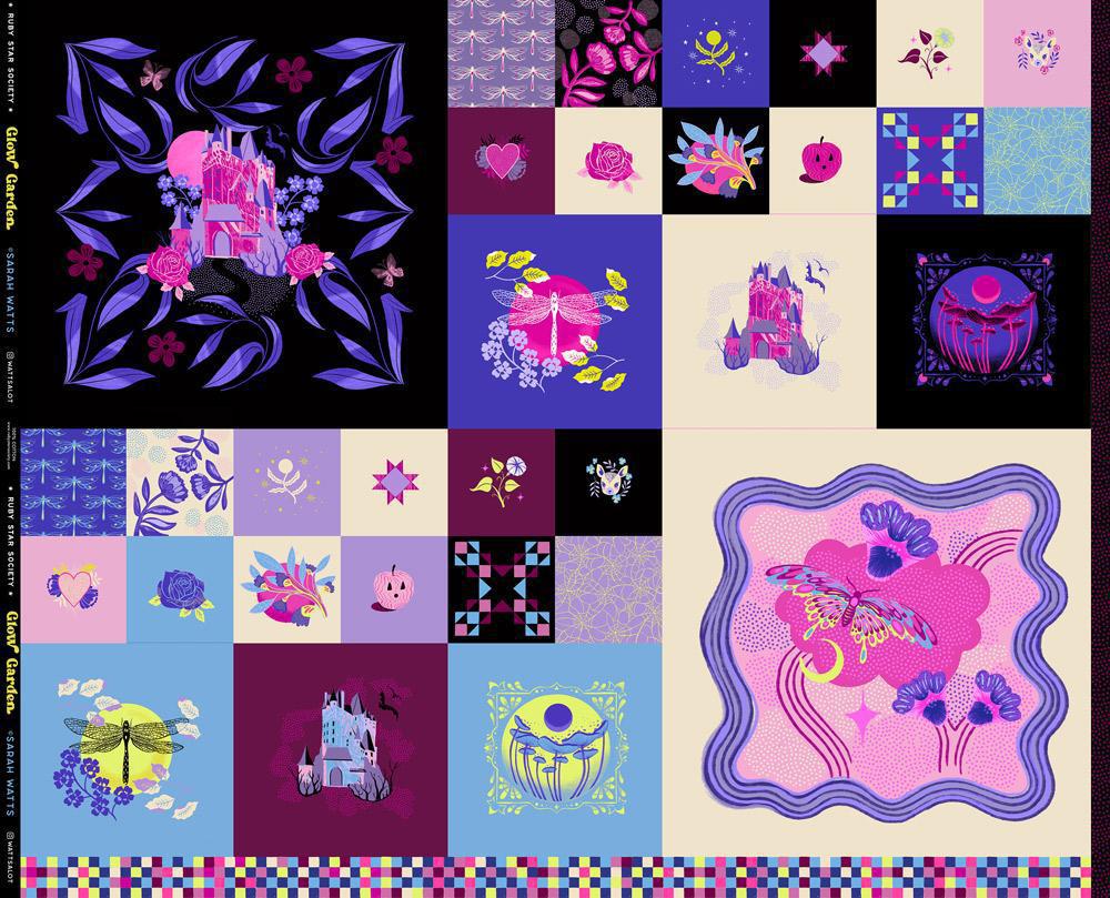 Ruby Star Society – Glow Garden Fabric Collection – 100% Cotton by Ale Ruby Star Society – Glow Garden Fabric Collection – 100% Cotton by Ale