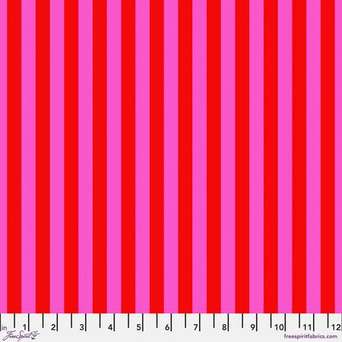 Free Spirit True Colors by Tula Pink Tent Stripe in Peony Cotton Fabric - PWTP069.PEONY - Sewjersey.com