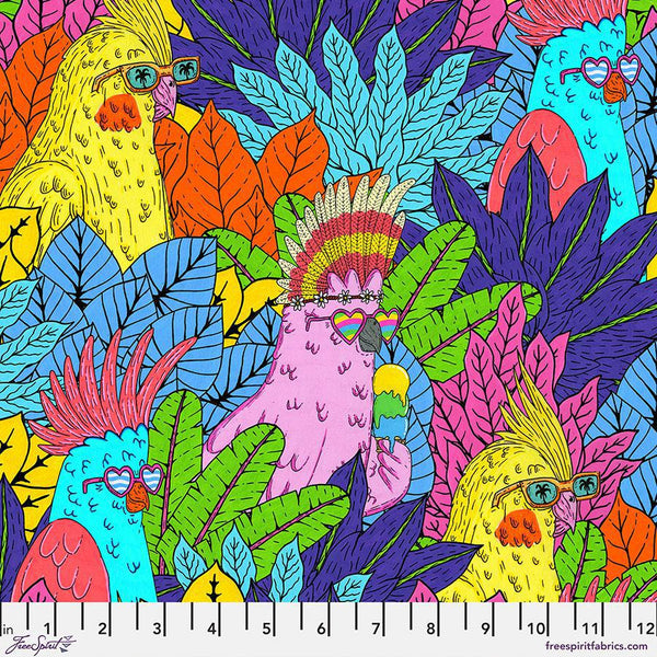 Free Spirit Summer Birds by Mulga Party Time - PWMU006.XMULTI - Sewjersey.com