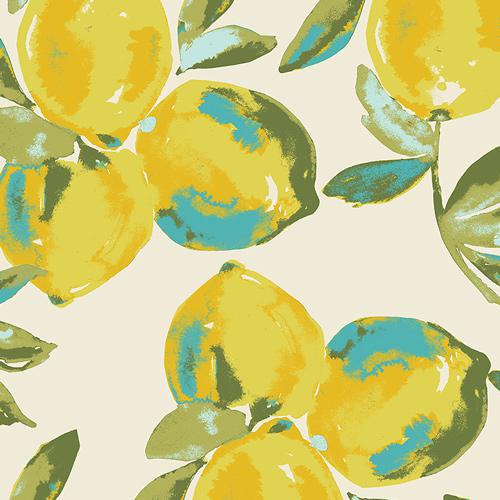 Art Gallery Fabrics Yuma Lemons Mist Canvas - C14453