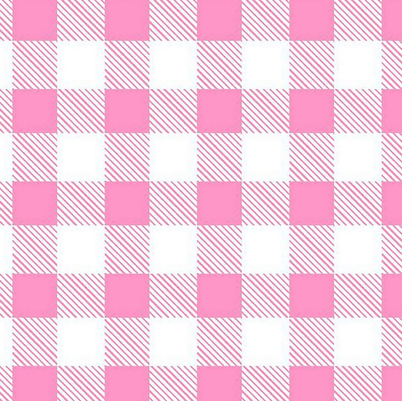 Oasis Fabrics Fun Flannels - Pink/White Buffalo Plaid - OA-44-7495 - Sewjersey.com