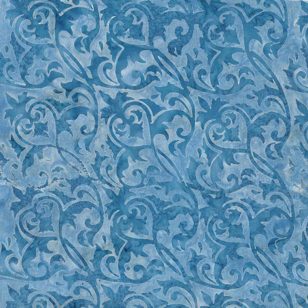 Island Batiks - Royal Crown Foulard Blue Chambray 122246515