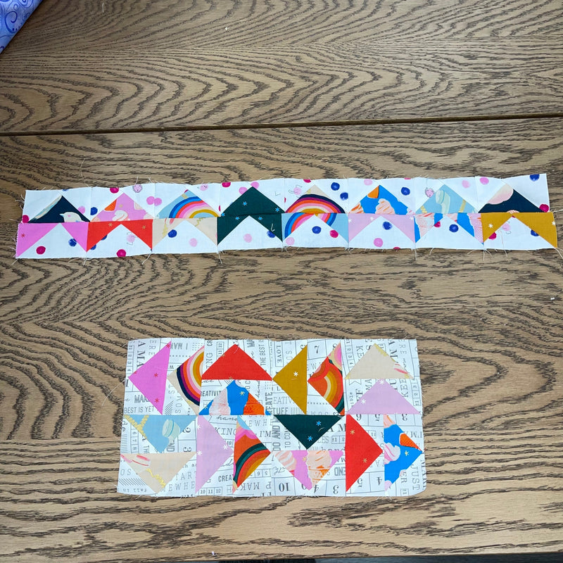 Long Time Gone Sew Along: Flying Geese Block 2 and 3