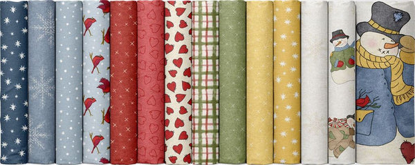 Marcus Fabrics Friends and Flakes | Winter Fabric | Quilting Cotton