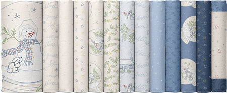 Marcus Fabrics Snowman's Village Fabric Collection Header