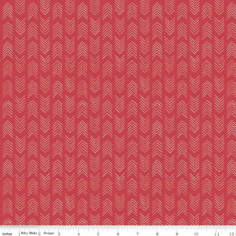 Riley Blake Designs Indigo Garden by Heather Peterson - Arrows Rouge - C11278-ROUGE
