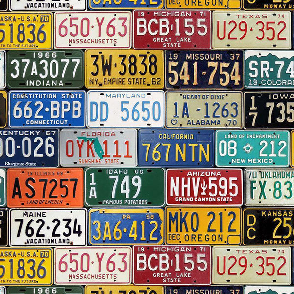 LICENSE PLATES ROAD-CD2450  MULTI - Sewjersey.com