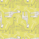 Studio e Safari Sunrise by Diane Eichler- Giraffe Lime - 5854 12 - Sewjersey.com