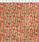 Oriental Gardens - Bamboo - Red 8OG 1 - Sewjersey.com