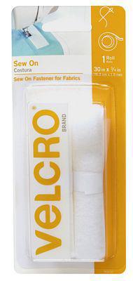 Velcro Sew On Tape 3/4" x 30" (76.2 cm x 1.9 cm) - Sewjersey.com