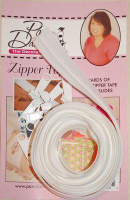 White Zipper Tape