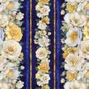 Timeless Treasures Lumiere Floral 11" Stripe FLEUR-CD4353 NIGHT