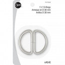 1-1/2" D-Rings Silver Dritz 117-112-65