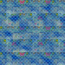 Wonderland Fabric Abstract Check Blue - Sewjersey.com