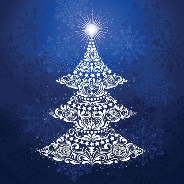 Moda~Gradients Holiday~Digital Print~57" x 57" Christmas Tree Panel~Ice~Fabric by the Panel 33430-11P - Sewjersey.com