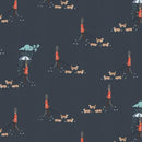 SY103-RB2 London Town - Reign, Reign, Go Away - Royal Blue Fabric - Sewjersey.com