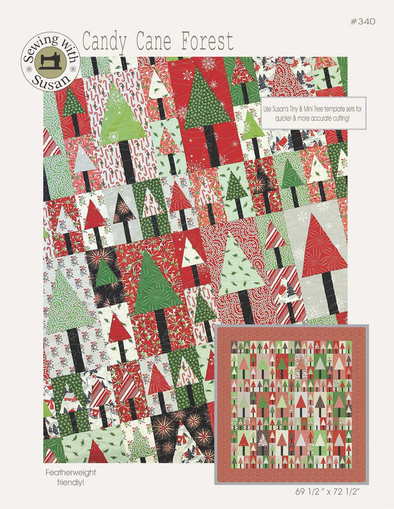 Candy Cane Forest Quilt Pattern