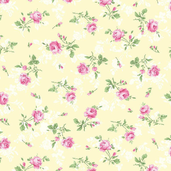 TOSSED ANTIQUE ROSE ROSE-CD2254  BUTTER