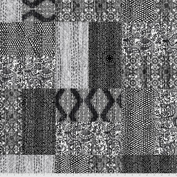 Free Spirit Kantha Cloth by Valori Wells in Charmed Onyx - KCVW003.ONYX