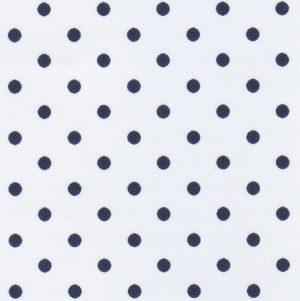 Spechler-Vogel Textiles Wide Navy on White Dots Cotton - 0713-ROYAL