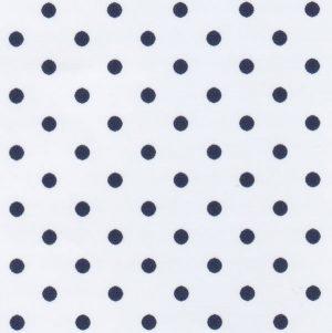 Spechler-Vogel Textiles Wide Navy on White Dots Cotton - 0713-ROYAL