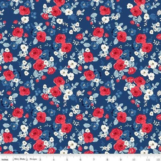 Riley Blake Designs Land of Liberty by My Mind's Eye - C10651 NAVY
