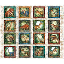Savage Kingdom Dinosaur Picture Patches 36" Panel  31733 E QT Fabrics 100% Cotton Fabric Panel 44/45" wide - Sewjersey.com