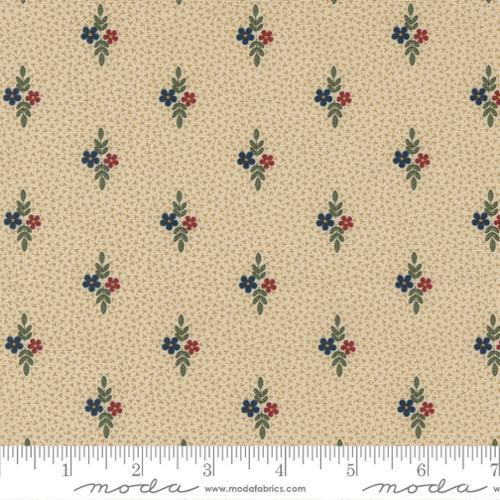 Moda Fluttering Leaves Kansas Troubles Late Bloomers Small Floral Beechwood 9733 11