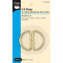 1" D-Rings Gold Dritz 117-114-35
