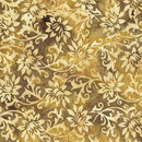 Island Batik Floral Brown Jute