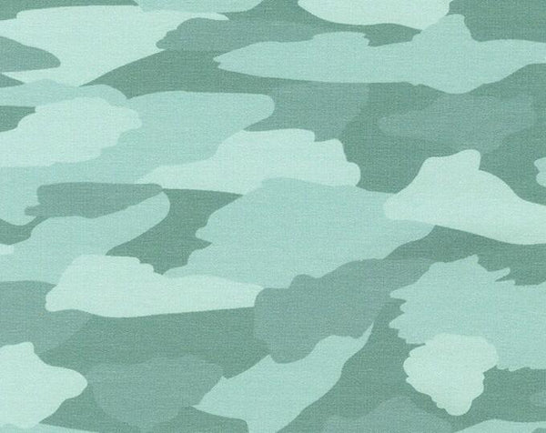 Robert Kaufman Trainers French Terry Prints - Camouflage Cloud - SRKDK-21054-216 CLOUD - Sewjersey.com