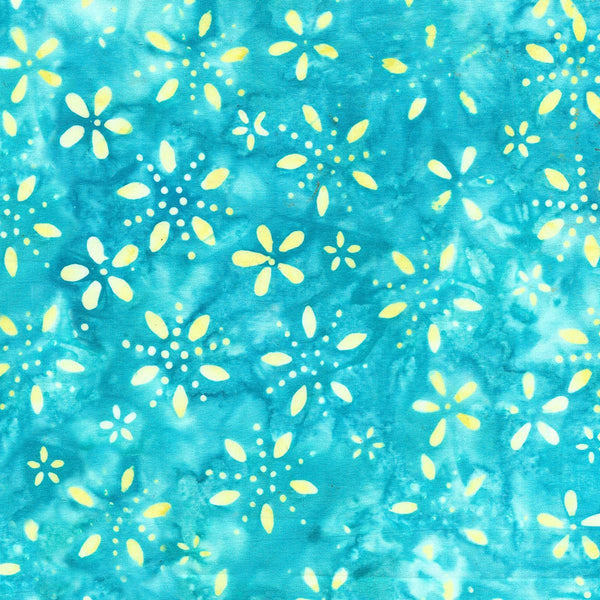 Island Batik Sea Cookie Dots - Teal