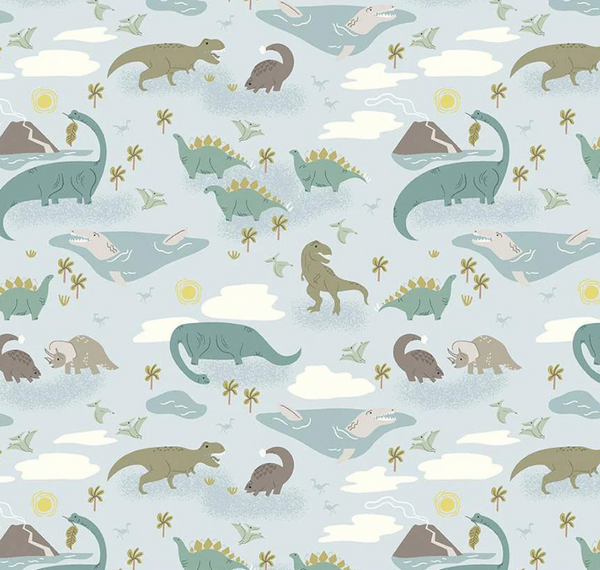 Riley Blake Designs Roar by Citrus & Mint Designs - Main Sky C12460 SKY - Sewjersey.com