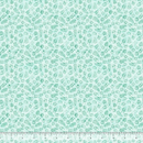 Teal floral pattern on a light blue background with a ruler at the bottom.