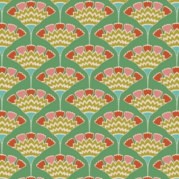 Tilda Pie in the Sky Tasselflower Green 100497 - Sewjersey.com