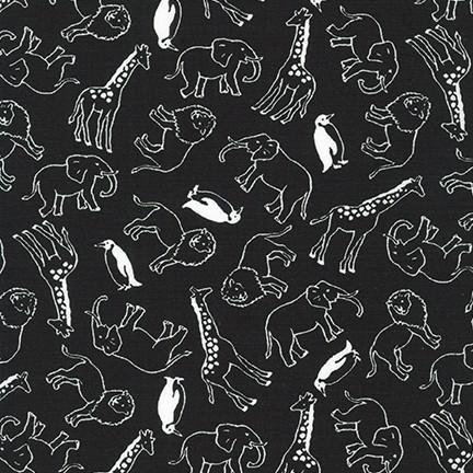 Robert Kaufman Animal Club Black - SB-850332D1-2 BLACK
