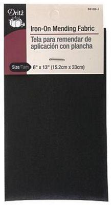 Dritz Iron On Mending Fabric Back 6" x 13"