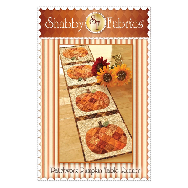 Patchwork Pumpkin Table Runner - Shabby Fabrics - Sewjersey.com