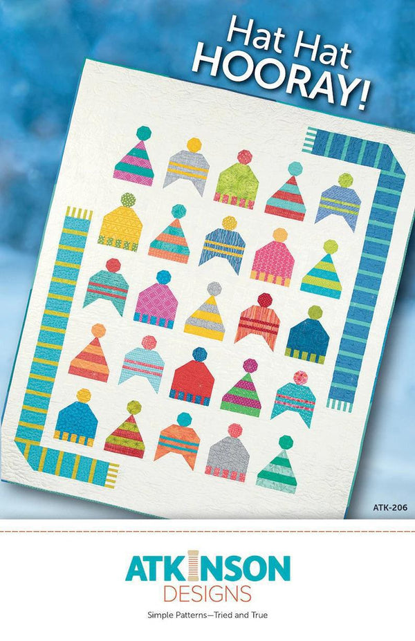 Hat Hat Hooray Quilt Quilting Pattern From Atkinson Designs - Sewjersey.com