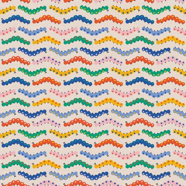 Paintbrush Studio Fabrics - Bugs and Butterflies - Caterpillars - 12022193