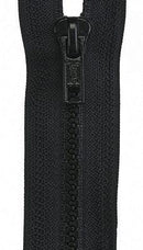 Coats and Clark Sport Separating Zipper 24" Black F43 24 2 - Sewjersey.com