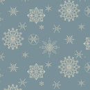 Marcus Fabrics Nordic Christmas Straw Ornaments Blue R441947D BLUE