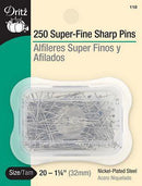 250 Super-Fine Sharp Pins Dritz 110