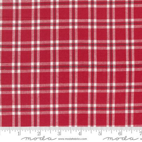 Moda Panache Wovens - Red White Black Plaid 12218 17 - Sewjersey.com