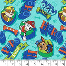 1 Yard Paw Patrol Licensed Cotton Manufactured by David Textiles - Sewjersey.com