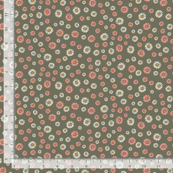 Moon Garden by Dear Stella FLOWER POWER STELLA-D3343  DILL - Sewjersey.com