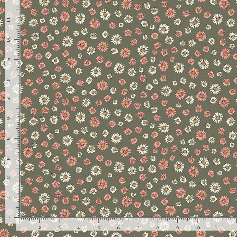 Moon Garden by Dear Stella FLOWER POWER STELLA-D3343  DILL - Sewjersey.com