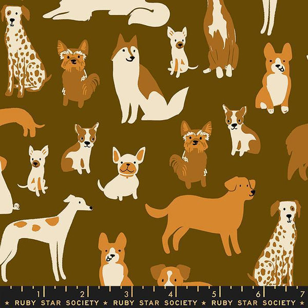 Dog Park Cocoa RS2094 15 Ruby Star#1 - Sewjersey.com