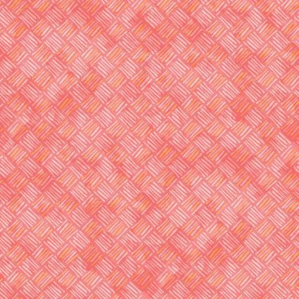 Benartex Soul Shine and Daydreams by Kelly Rae Roberts - Crosshatch Coral 10352 34 - Sewjersey.com