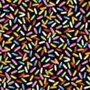 Michael Miller Sweet Magic Jelly Beans Black -  DDC11924-BLAC-D - Sewjersey.com